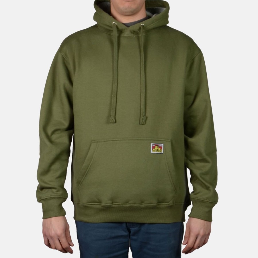 Shirts Ben Davis Co | Heavyweight Pullover Hoodie - Olive