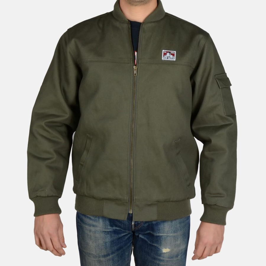 Outerwear Ben Davis Co | Bomber Jacket - Olive