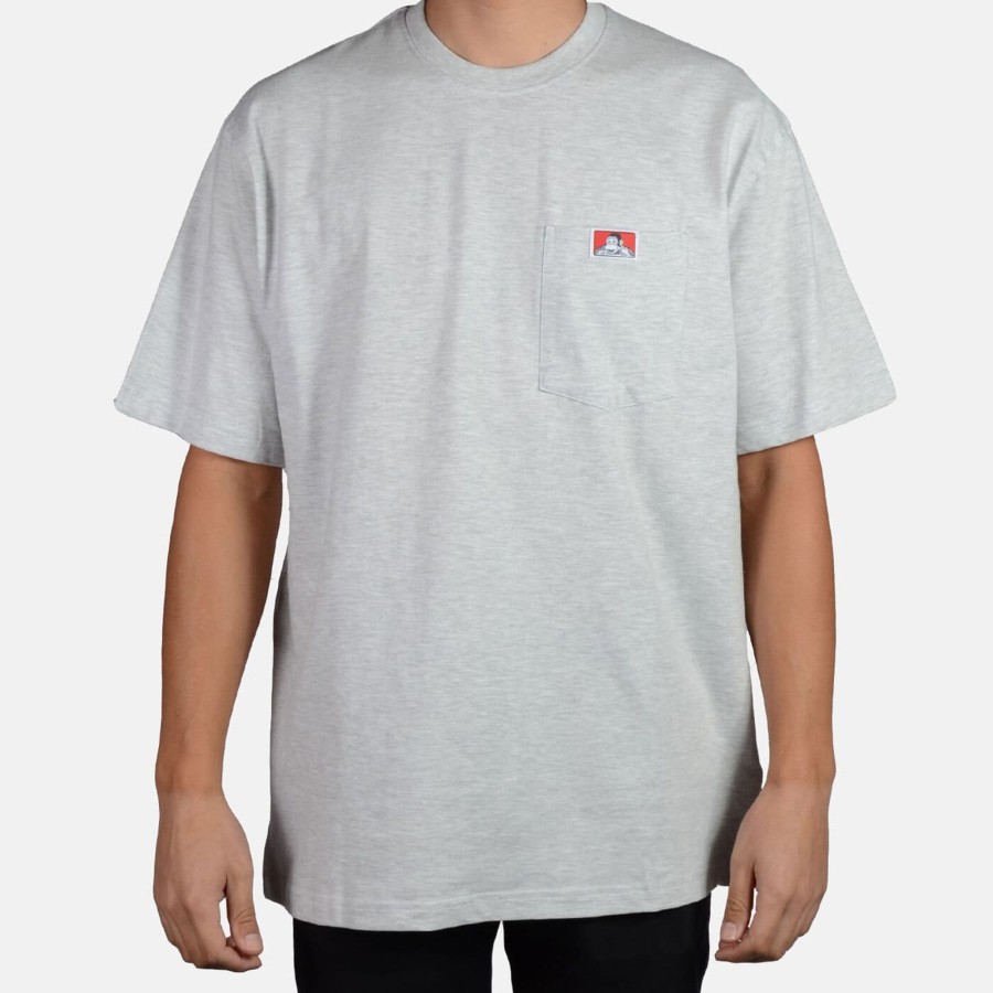 Shirts Ben Davis Co | Heavy Duty Short Sleeve Pocket T-Shirt - Ash Grey