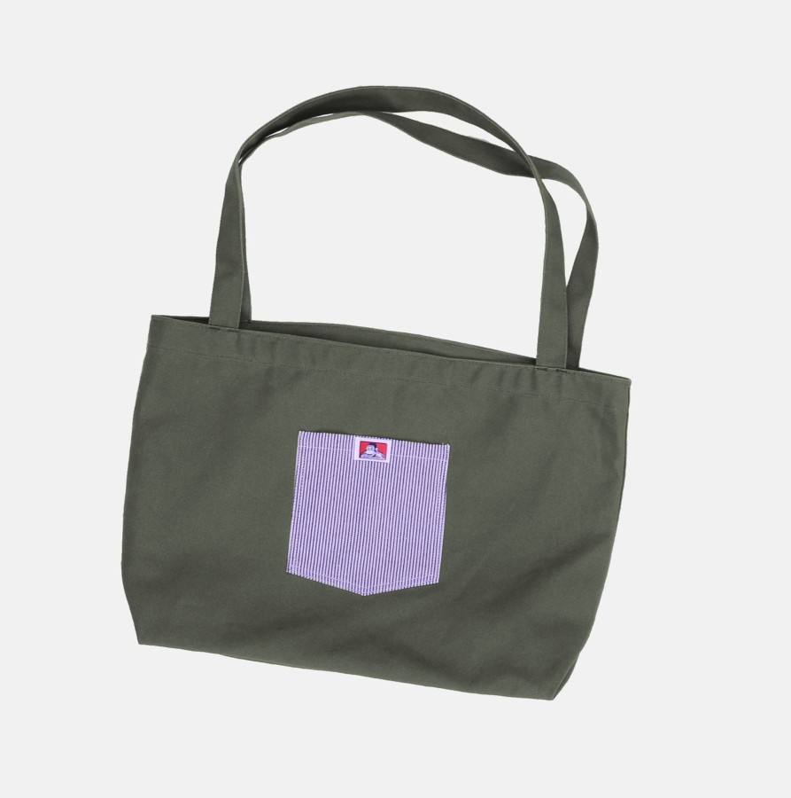 Accessories Ben Davis Co | Canvas Tote Bag - Olive