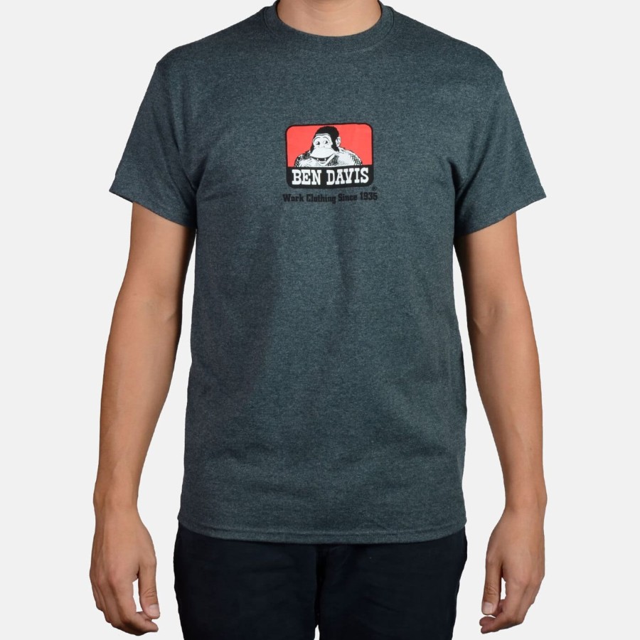 Shirts Ben Davis Co | Classic Logo T-Shirt - Charcoal Heather