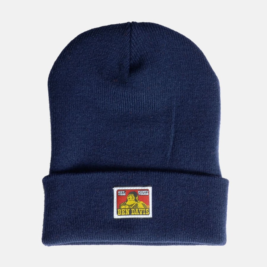 Accessories Ben Davis Co | Cuffed Knit Beanie - Navy