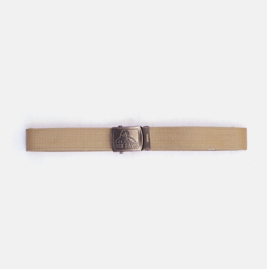 Accessories Ben Davis Co | Webbed Belt - Khaki