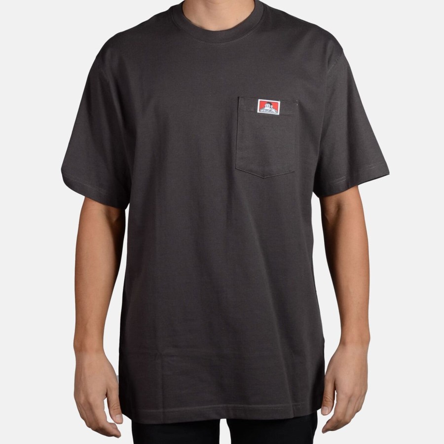 Shirts Ben Davis Co | Heavy Duty Short Sleeve Pocket T-Shirt - Charcoal