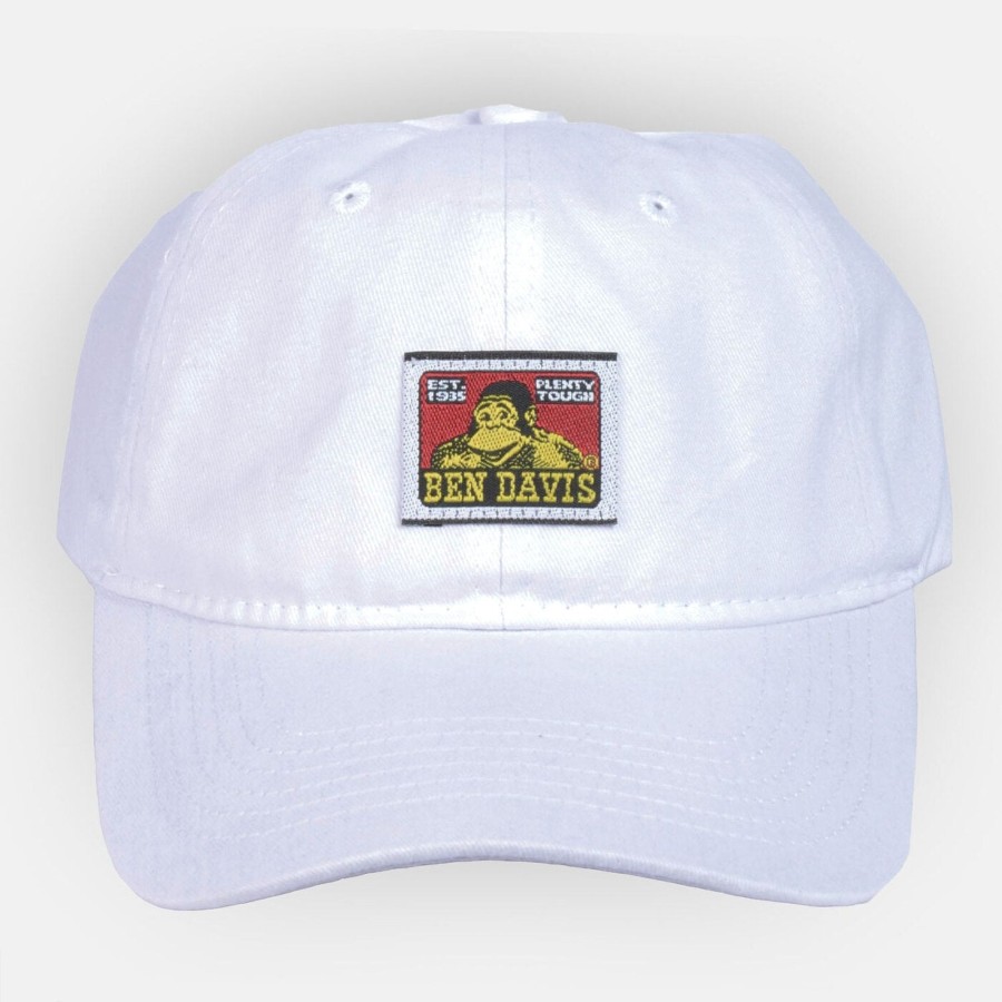 Accessories Ben Davis Co | Unstructured Baseball Cap - White