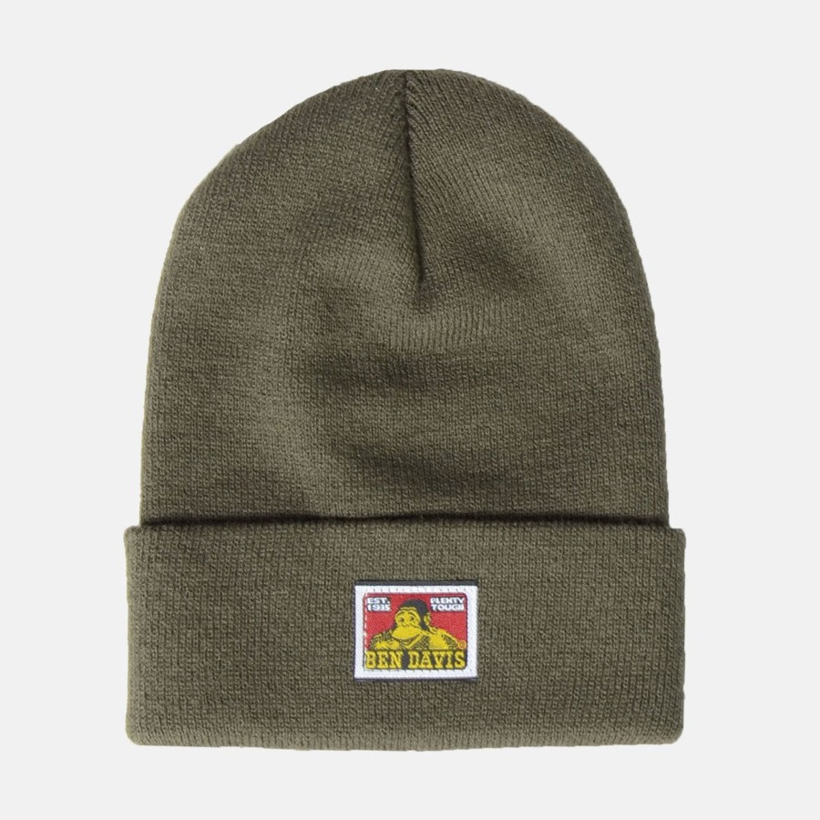 Accessories Ben Davis Co | Cuffed Knit Beanie - Moss