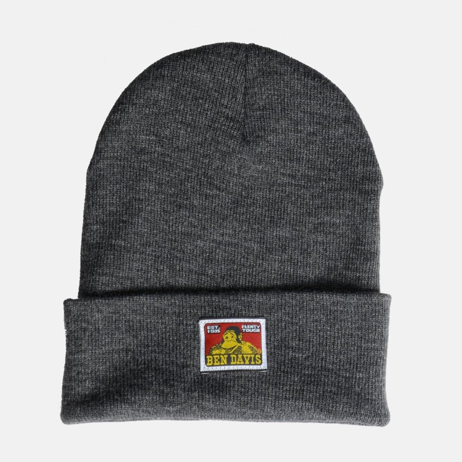 Accessories Ben Davis Co | Cuffed Knit Beanie - Charcoal Heather