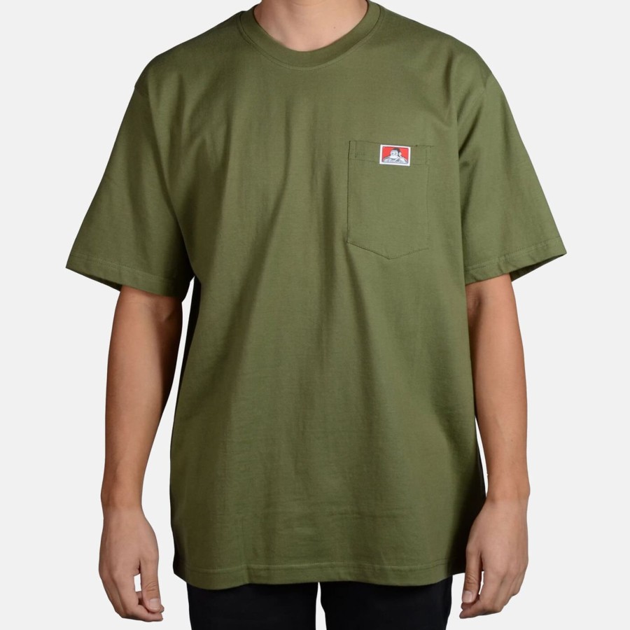 Shirts Ben Davis Co | Heavy Duty Short Sleeve Pocket T-Shirt - Olive