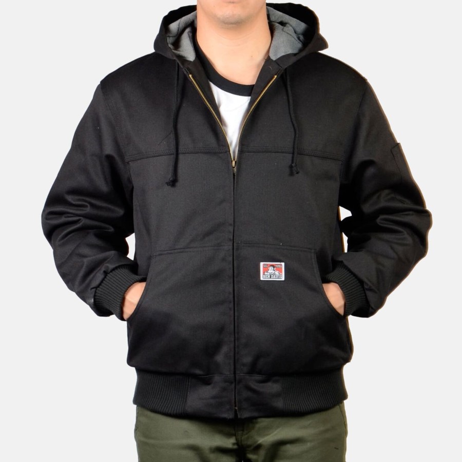 Outerwear Ben Davis Co | Full-Zip Hooded Jacket - Black