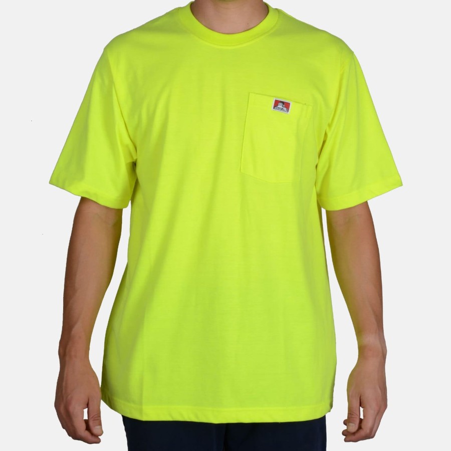 Shirts Ben Davis Co | Heavy Duty Short Sleeve Pocket T-Shirt - Safety Green