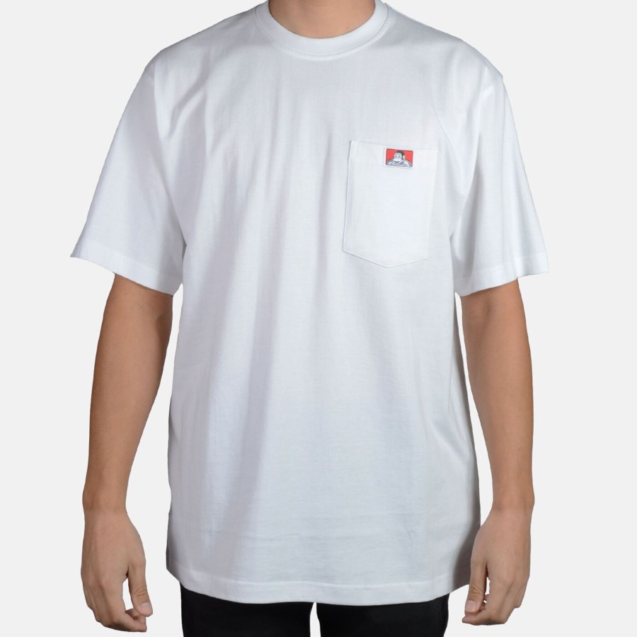 Shirts Ben Davis Co | Heavy Duty Short Sleeve Pocket T-Shirt - White