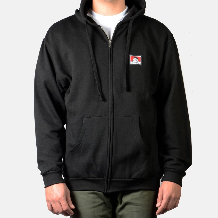 Shirts Ben Davis Co | Hooded Full Zip Sweatshirt - Black